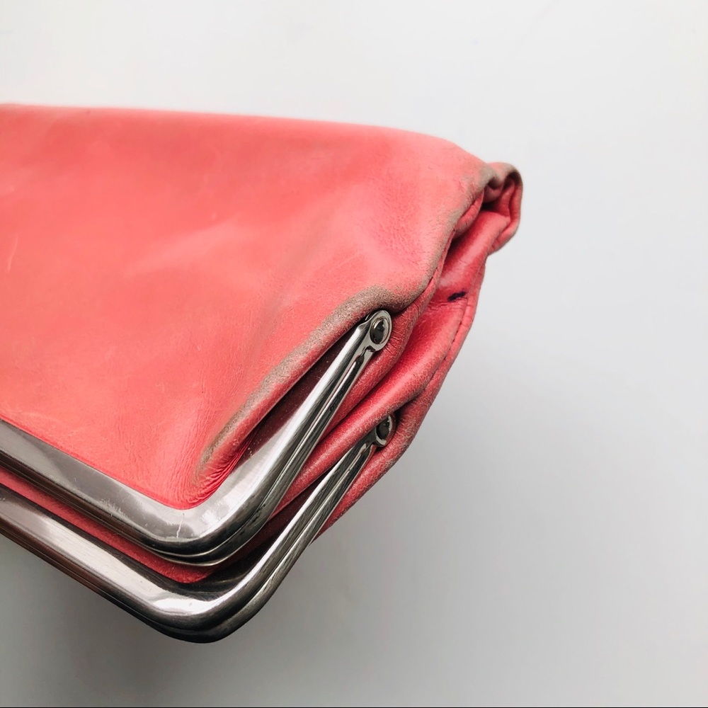 HOBO Lauren Logan Leather Pink Pocketbook Wallet - Picture 3 of 6